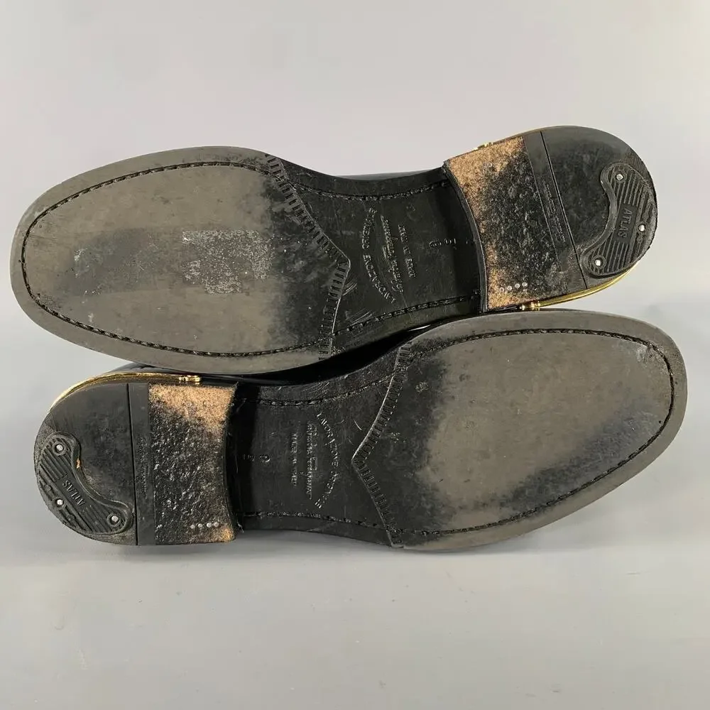 SALVATORE FERRAGAMO Size 8 Black Leather Yacht Loafers